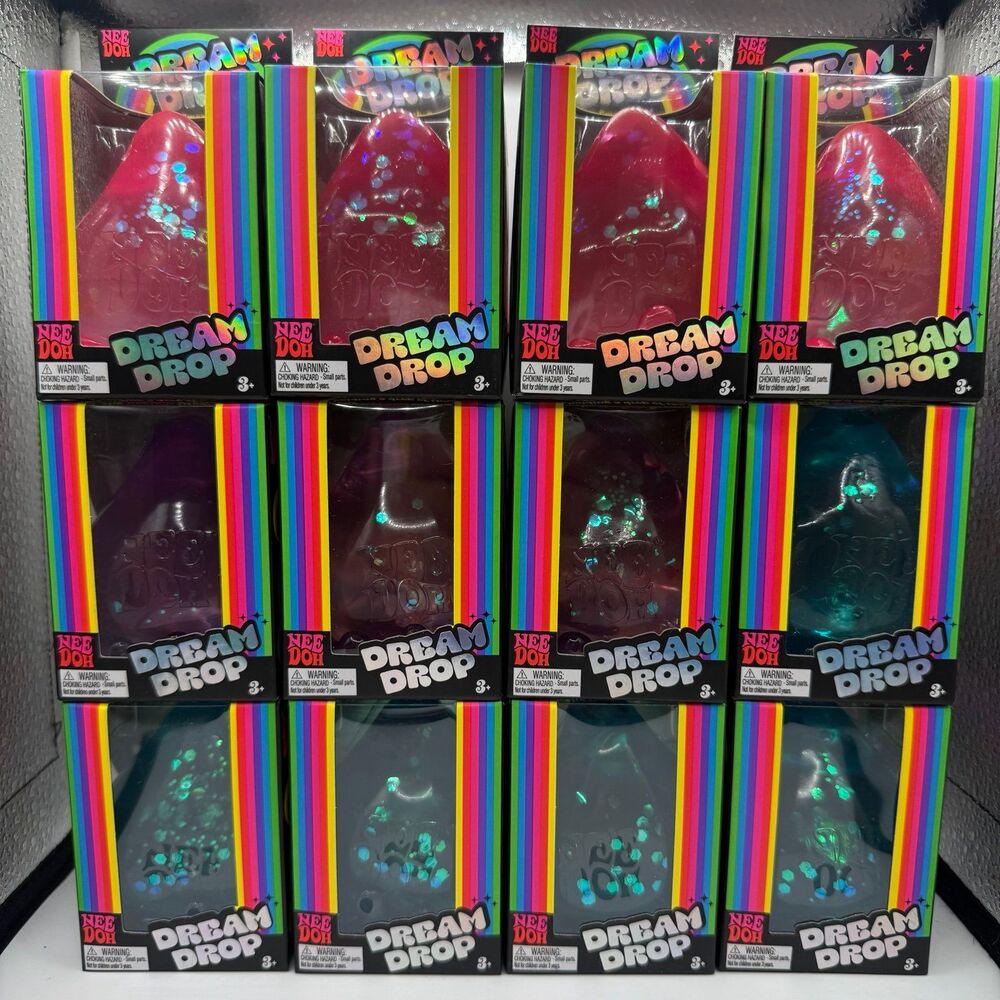 Schylling - NeeDoh Dream Drop: 12 Pack *100% Authentic* Includes Display
